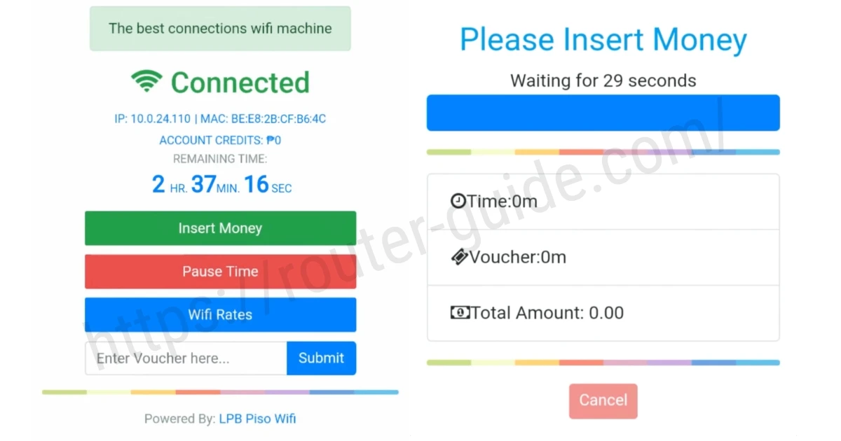 How to Insert Money in Lpb Piso WiFi