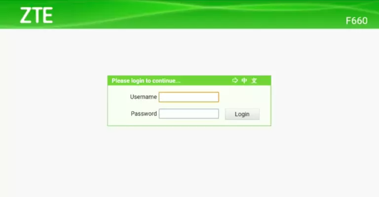 How to Login to ZTE Router