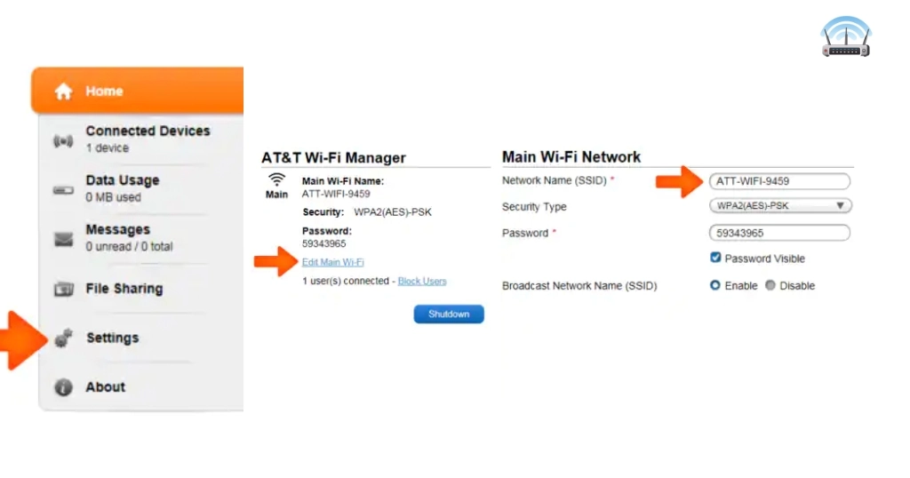 Change Wi-Fi Network Name (SSID)